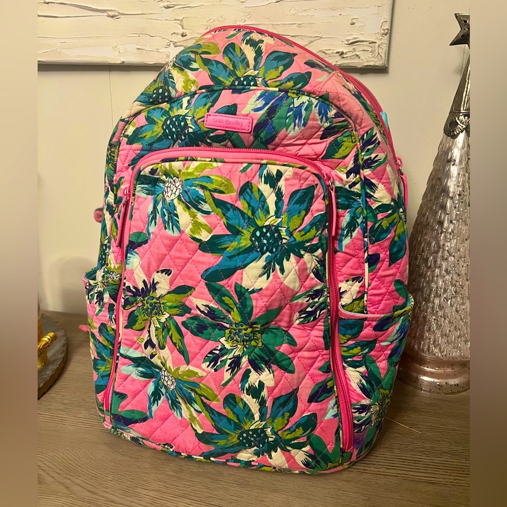 Vera Bradley tropical paradise backpack/laptop bag